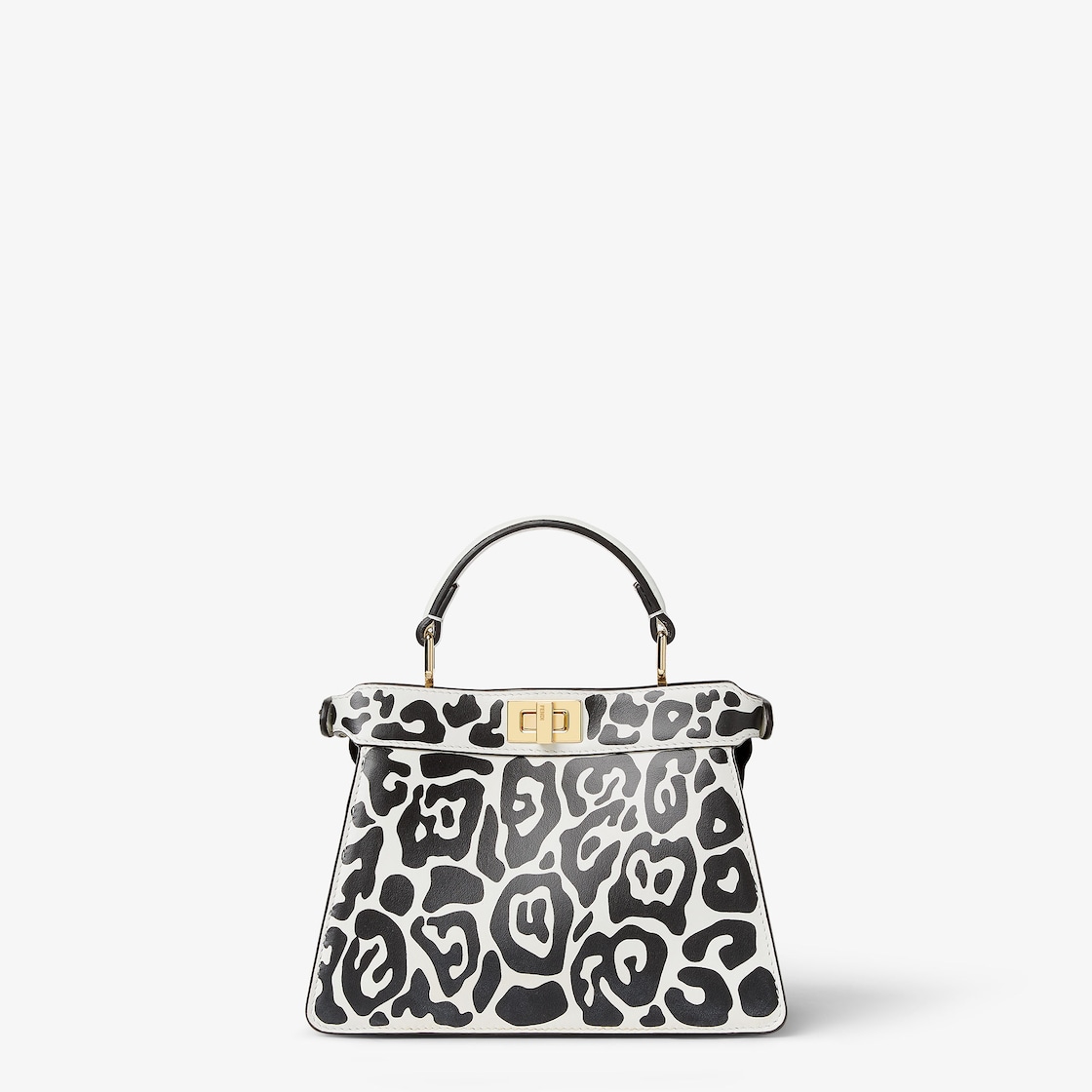 FENDI Peekaboo ISeeU Petite Printed leather bag with maxi Night Butterfly - Image 3